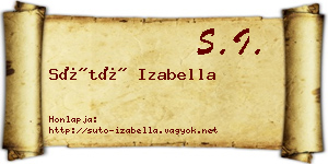 Sütő Izabella névjegykártya